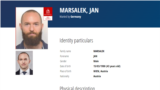 Карточка розыска куратора шпионов Яна Марсалека, по версии обвинения